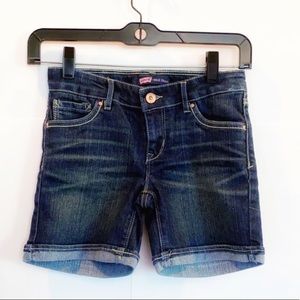 Levi’s Girls midi jean shorts